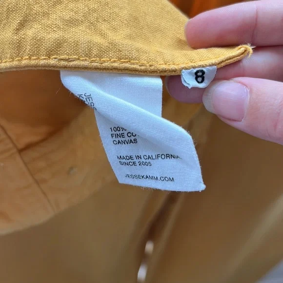 Jesse Kamm Mustard Wide-Leg Pants - Picture 4 of 6